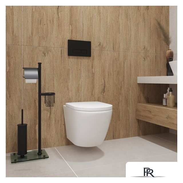 Унитаз подвесной Lauter Vortex 2110830 + GROHE Rapid SL 38772001 с кнопкой (прямоугольная, хром) - Изображение №15 — Интернет-магазин ПроЗаказ