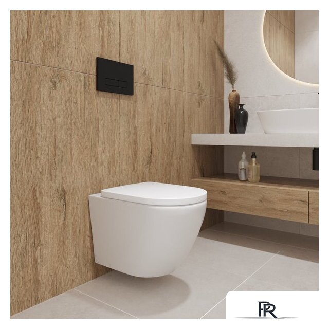 Унитаз подвесной Lauter Vortex 2110830 + GROHE Rapid SL 38772001 с кнопкой (прямоугольная, хром) - Изображение №13 — Интернет-магазин ПроЗаказ