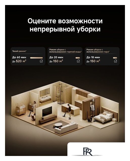 Вертикальный моющий пылесос Dreame H16 Steam Wet and Dry Vacuum HHR32C (евровилка) - Изображение №10 — Интернет-магазин ПроЗаказ