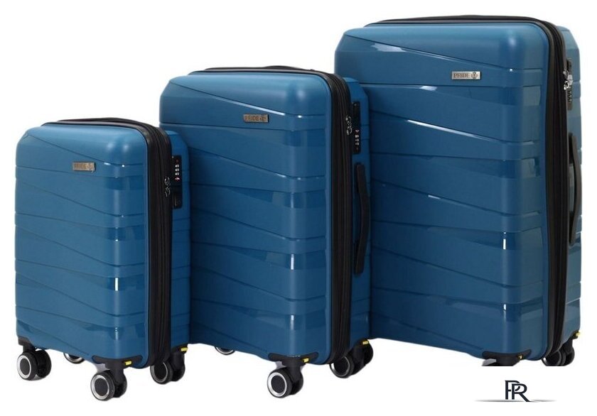 Чемодан-спиннер Pride РР-201 (S, синий) - Изображение №9 — Интернет-магазин ПроЗаказ