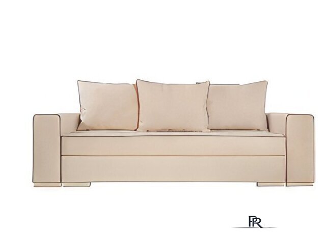 Диван Krones Цезарь 4 (велюр, бежевый/коричневый) - Изображение №2 — Интернет-магазин ПроЗаказ