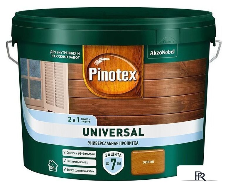 Пропитка Pinotex Universal 2 в 1 9 л (орегон) - Изображение №1 — Интернет-магазин ПроЗаказ