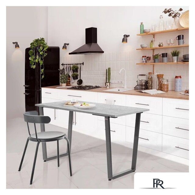 Обеденная группа Millwood Уэльс Л18 120x70х75 (бетон/графит) - Изображение №7 — Интернет-магазин ПроЗаказ