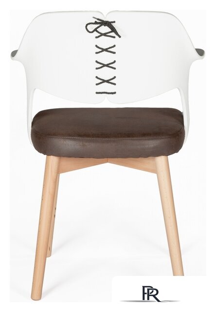 Стул с подлокотниками Norden Cool CX0809M (белый/коричневый) - Изображение №2 — Интернет-магазин ПроЗаказ