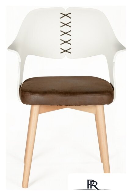 Стул с подлокотниками Norden Cool CX0809M (белый/коричневый) - Изображение №5 — Интернет-магазин ПроЗаказ