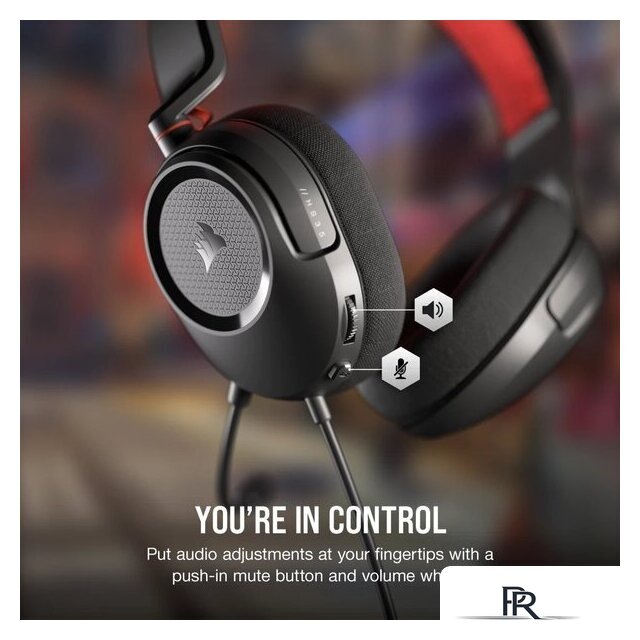 Наушники Corsair HS35 v2 (черный/красный) - Изображение №7 — Интернет-магазин ПроЗаказ