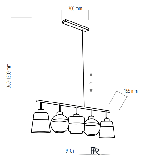 Подвесная люстра TK Lighting Amber 2382 - Изображение №2 — Интернет-магазин ПроЗаказ