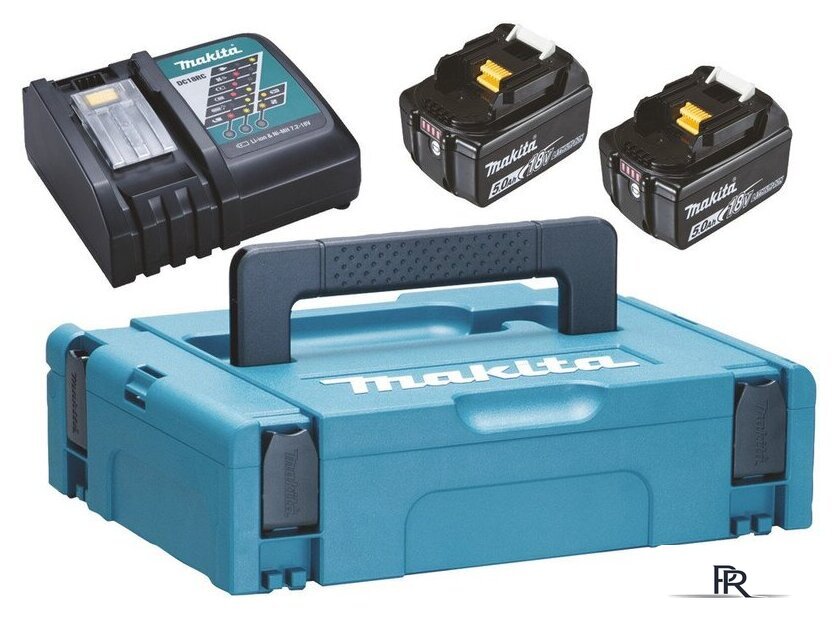 Аккумулятор с зарядным устройством Makita 197624-2 (18В/2x5 Ah + 7.2-18В + кейс) - Изображение №1 — Интернет-магазин ПроЗаказ