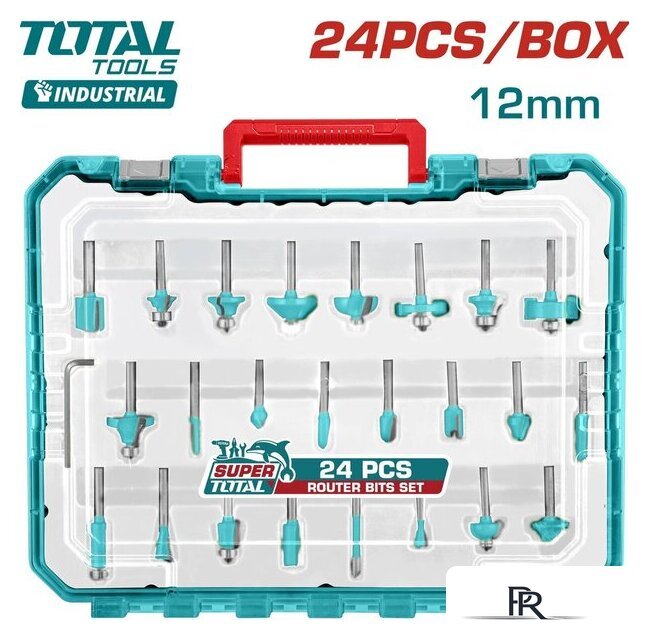 Набор фрез Total TACSR12412 (24 предмета) - Изображение №1 — Интернет-магазин ПроЗаказ