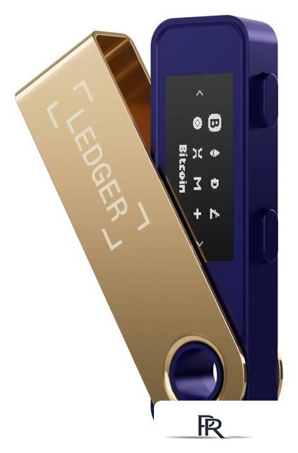 Аппаратный криптокошелек Ledger Nano S Plus (синий/золотистый) - Изображение №1 — Интернет-магазин ПроЗаказ