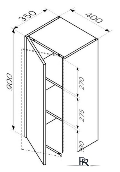  AM.PM Шкаф Func M8FCH04029WG - Изображение №6 — Интернет-магазин ПроЗаказ