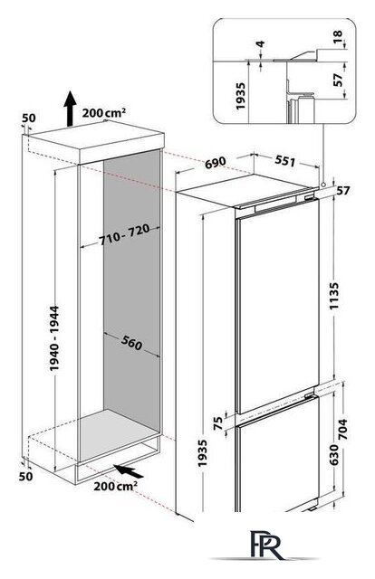 Холодильник Whirlpool WH SP70 T241 P - Изображение №13 — Интернет-магазин ПроЗаказ