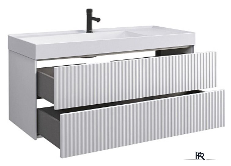  Belux Тумба под умывальник Сиртаки НП 120-02 (1, белый глянцевый) - Изображение №2 — Интернет-магазин ПроЗаказ