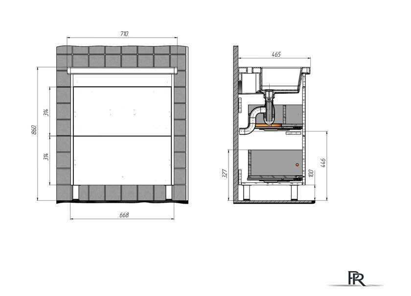 Briz Тумба напольная Риччи 70 с умывальником Фостер - Изображение №9 — Интернет-магазин ПроЗаказ