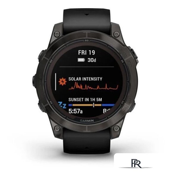 Умные часы Garmin Fenix 7 Pro Sapphire Solar (карбоново-серый титан/черный) - Изображение №2 — Интернет-магазин ПроЗаказ