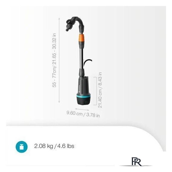 Бочечный насос Gardena 2400/2.1 18V P4A 14605-55 (без АКБ) - Изображение №5 — Интернет-магазин ПроЗаказ