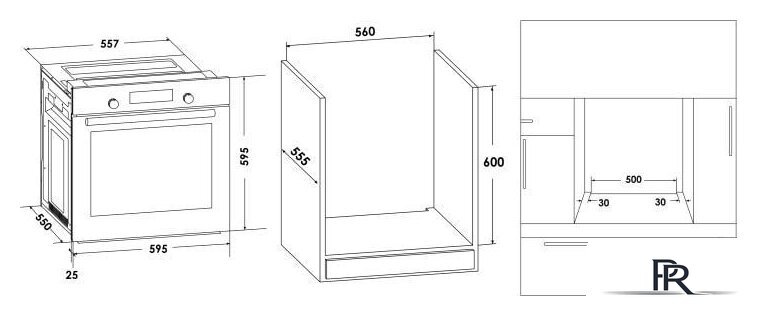 Электрический духовой шкаф Schaub Lorenz SLB EW6313 - Изображение №2 — Интернет-магазин ПроЗаказ