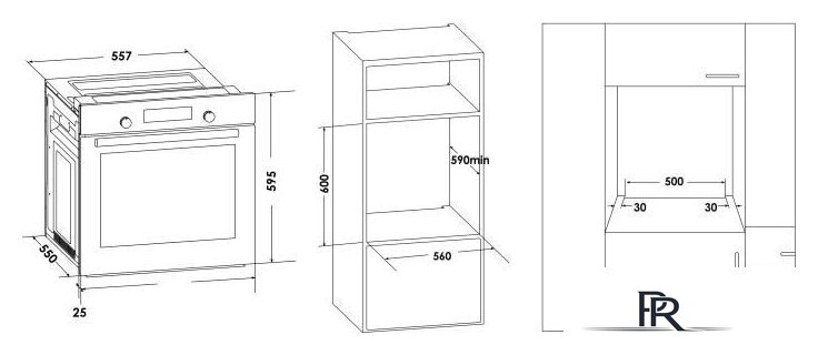 Электрический духовой шкаф Schaub Lorenz SLB EW6313 - Изображение №3 — Интернет-магазин ПроЗаказ