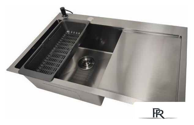 Кухонная мойка Stellar Decor S6550NB-L-D (нано черный) - Изображение №3 — Интернет-магазин ПроЗаказ