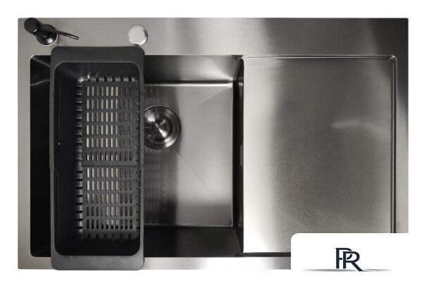 Кухонная мойка Stellar Decor S6550NB-L-D (нано черный) - Изображение №1 — Интернет-магазин ПроЗаказ