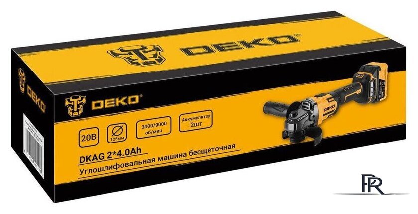 Угловая шлифмашина Deko DKAG 063-2153 (с 2-мя АКБ) - Изображение №5 — Интернет-магазин ПроЗаказ
