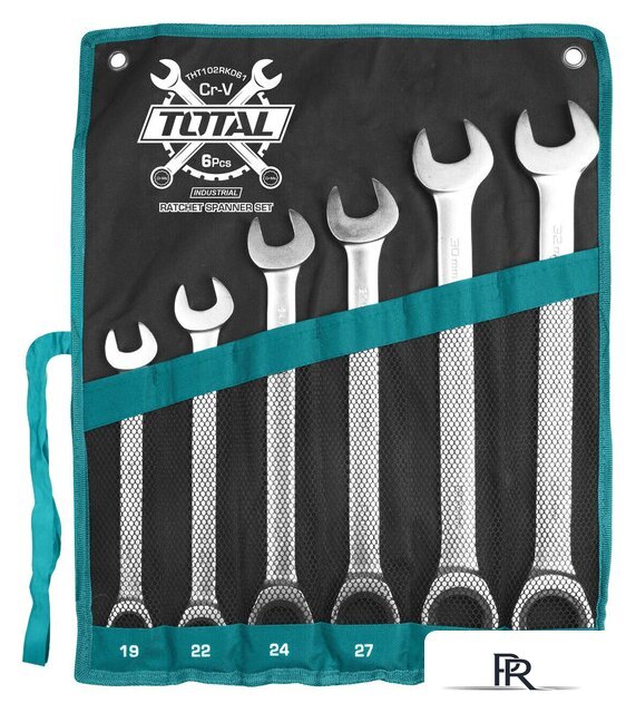 Набор ключей Total THT102RK061 (6 предметов) - Изображение №2 — Интернет-магазин ПроЗаказ