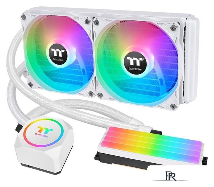 Система жидкостного охлаждения для процессора Thermaltake Floe RC240 Snow Edition CL-W330-PL12WT-A - Изображение №1 — Интернет-магазин ПроЗаказ