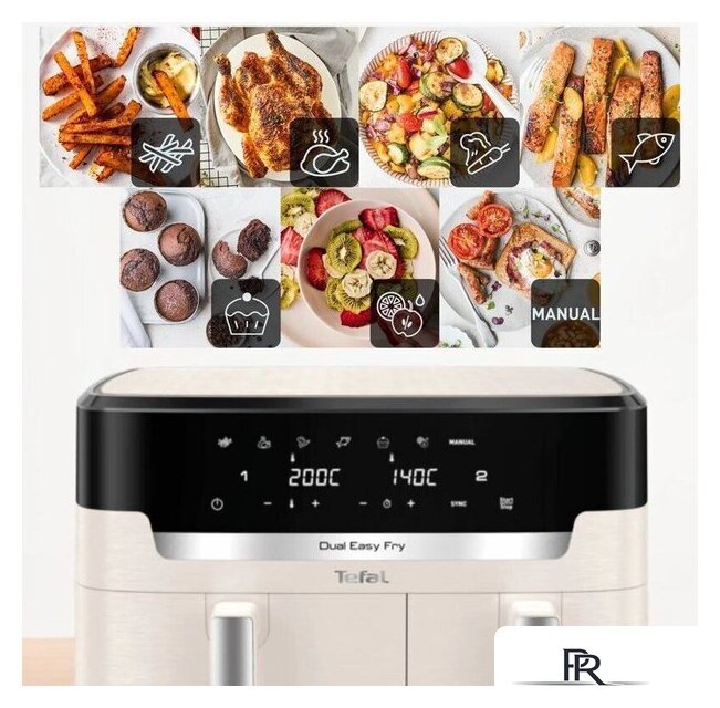 Аэрогриль (аэрофритюрница) Tefal Dual Easy Fry EY942AE0 - Изображение №6 — Интернет-магазин ПроЗаказ