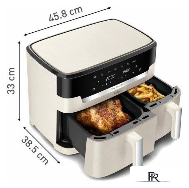 Аэрогриль (аэрофритюрница) Tefal Dual Easy Fry EY942AE0 - Изображение №3 — Интернет-магазин ПроЗаказ