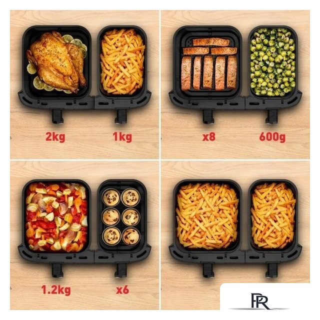 Аэрогриль (аэрофритюрница) Tefal Dual Easy Fry EY942AE0 - Изображение №7 — Интернет-магазин ПроЗаказ