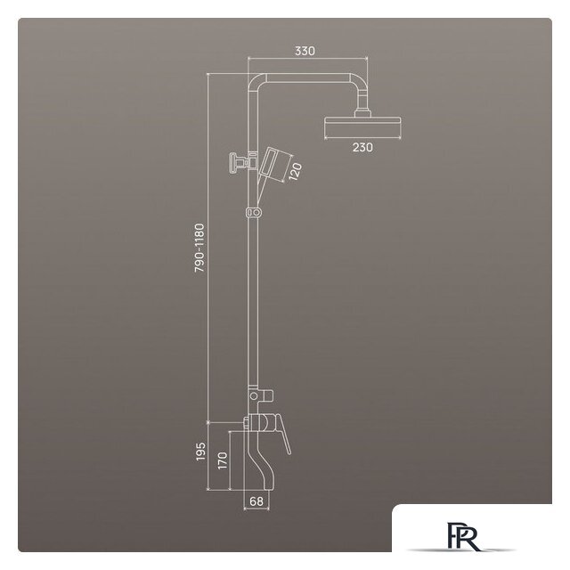 Душевая система  РМС PL7-009DK - Изображение №3 — Интернет-магазин ПроЗаказ