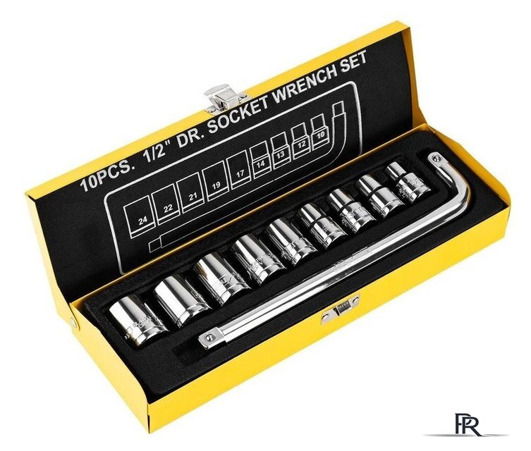 Набор трещотка с головками Deli DL2010T (10 предметов) - Изображение №1 — Интернет-магазин ПроЗаказ