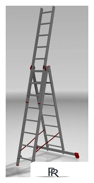 Лестница-стремянка Новая высота NV 323 трёхсекционная профессиональная 3x8 ступеней - Изображение №3 — Интернет-магазин ПроЗаказ