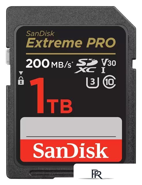 Карта памяти SanDisk Extreme PRO SDXC SDSDXXD-1T00-GN4IN 1TB - Изображение №1 — Интернет-магазин ПроЗаказ
