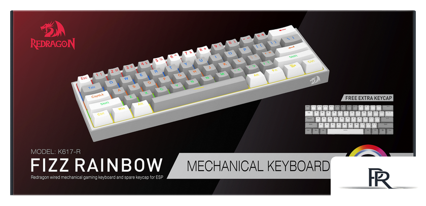 Клавиатура Redragon Fizz (серый/белый) - Изображение №10 — Интернет-магазин ПроЗаказ