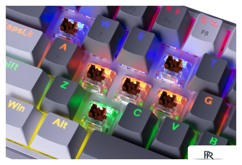 Клавиатура Redragon Fizz (серый/белый) - Изображение №2 — Интернет-магазин ПроЗаказ