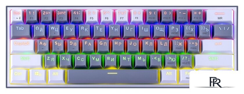 Клавиатура Redragon Fizz (серый/белый) - Изображение №1 — Интернет-магазин ПроЗаказ