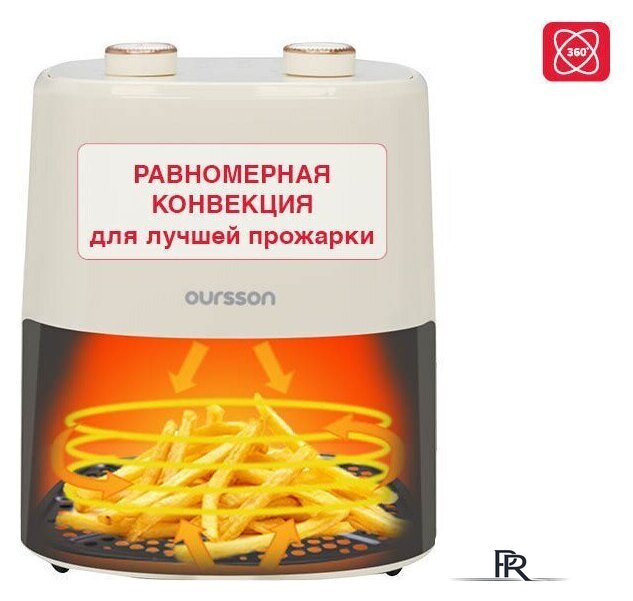 Аэрогриль (аэрофритюрница) Oursson AF3501/IV - Изображение №8 — Интернет-магазин ПроЗаказ