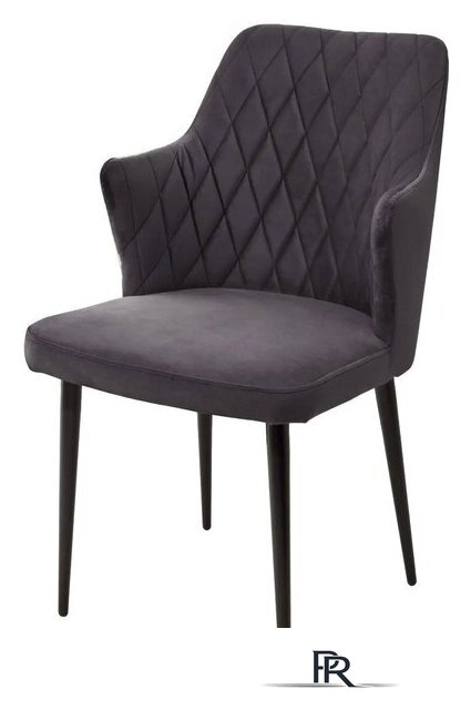 Стул M-City Herman 461MC05394 (темно-серый велюр/черный) - Изображение №1 — Интернет-магазин ПроЗаказ