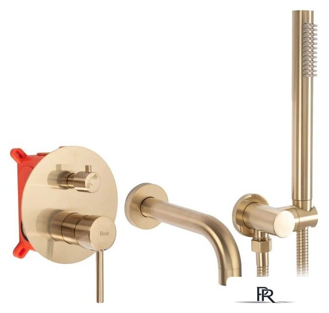 Смеситель Rea Lungo Matt Gold B7503 (матовое золото) - Изображение №1 — Интернет-магазин ПроЗаказ