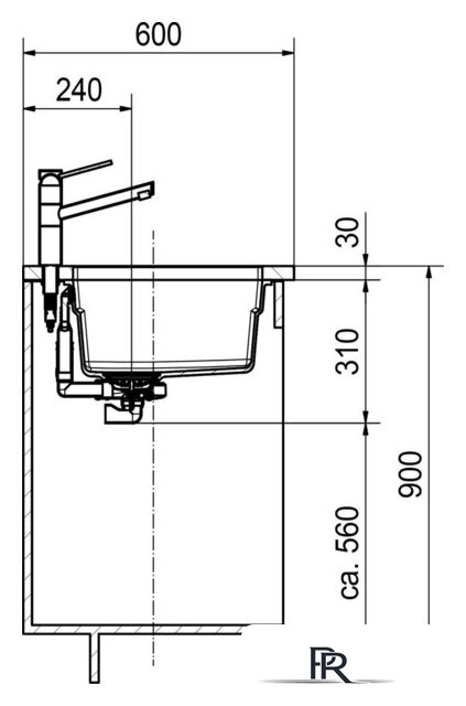 Кухонная мойка Franke Kubus 2 KNG 110-52 125.0528.609 (сахара) - Изображение №4 — Интернет-магазин ПроЗаказ