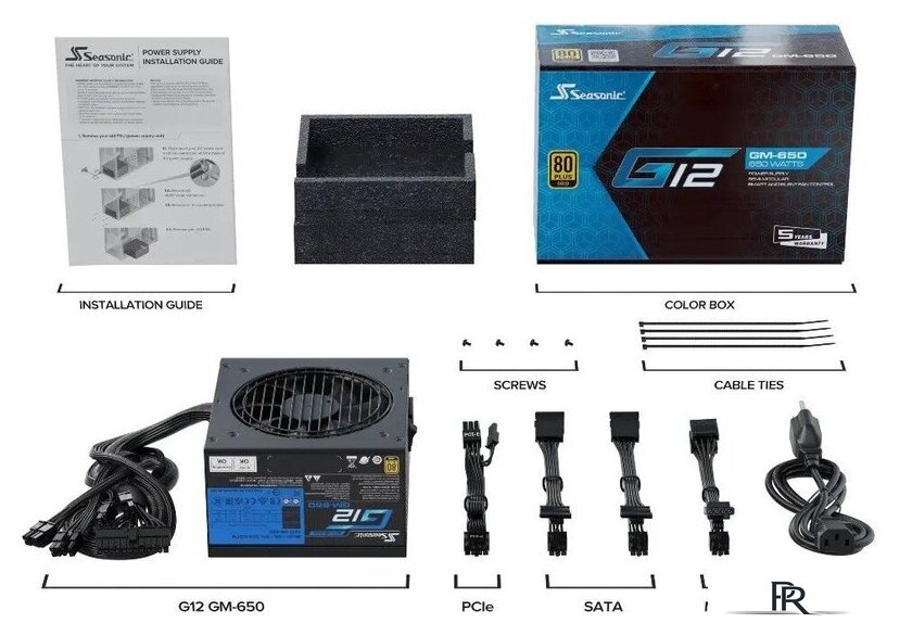 Блок питания Seasonic G12 2024 GM-650 SSR-650FM - Изображение №10 — Интернет-магазин ПроЗаказ