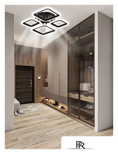 Припотолочная люстра Aitin Pro B5106/2+2 (черный) - Изображение №7 — Интернет-магазин ПроЗаказ