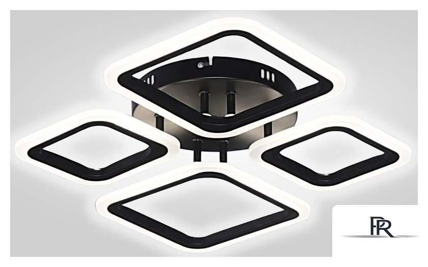 Припотолочная люстра Aitin Pro B5106/2+2 (черный) - Изображение №1 — Интернет-магазин ПроЗаказ