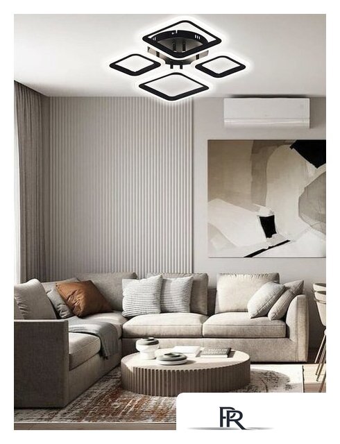 Припотолочная люстра Aitin Pro B5106/2+2 (черный) - Изображение №5 — Интернет-магазин ПроЗаказ