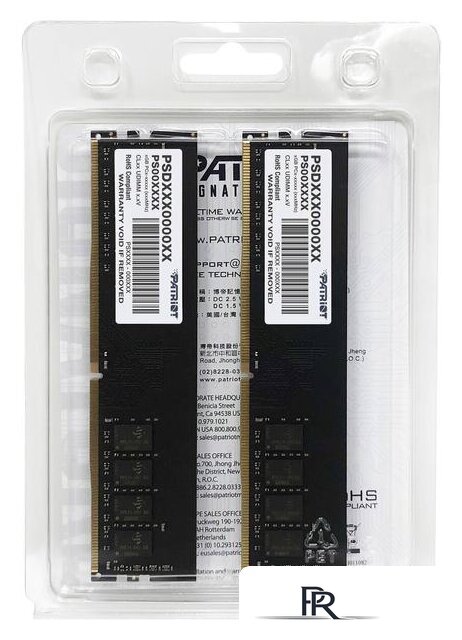 Оперативная память Patriot Signature Line 2x8GB DDR4 PC4-25600 PSD416G3200K - Изображение №4 — Интернет-магазин ПроЗаказ