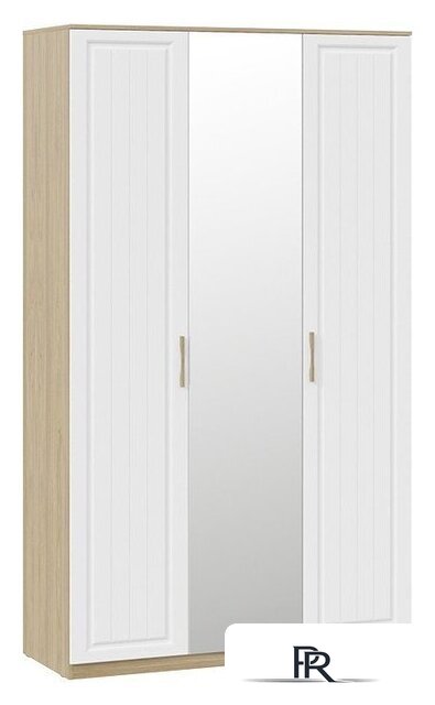 Шкаф распашной Трия Сэнди комбинированный (вяз благородный/белый) - Изображение №1 — Интернет-магазин ПроЗаказ