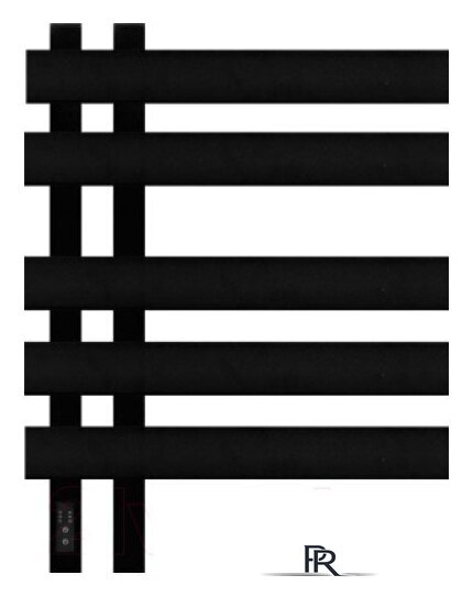 Полотенцесушитель Granula Гамма Квадро 50x60 (терморегулятор, черный матовый) - Изображение №1 — Интернет-магазин ПроЗаказ