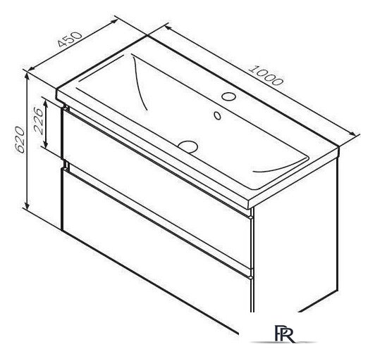 AM.PM Тумба под умывальник X-Joy M85AFHX1002WG - Изображение №9 — Интернет-магазин ПроЗаказ