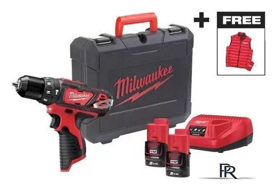 Ударная дрель-шуруповерт Milwaukee M12 BPDMC-202C 4933499465 (с 2-мя АКБ, кейс) - Изображение №1 — Интернет-магазин ПроЗаказ